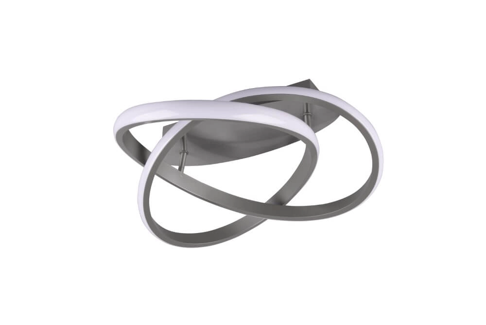 Plafonnier LED Course gris Trio 4017807521481