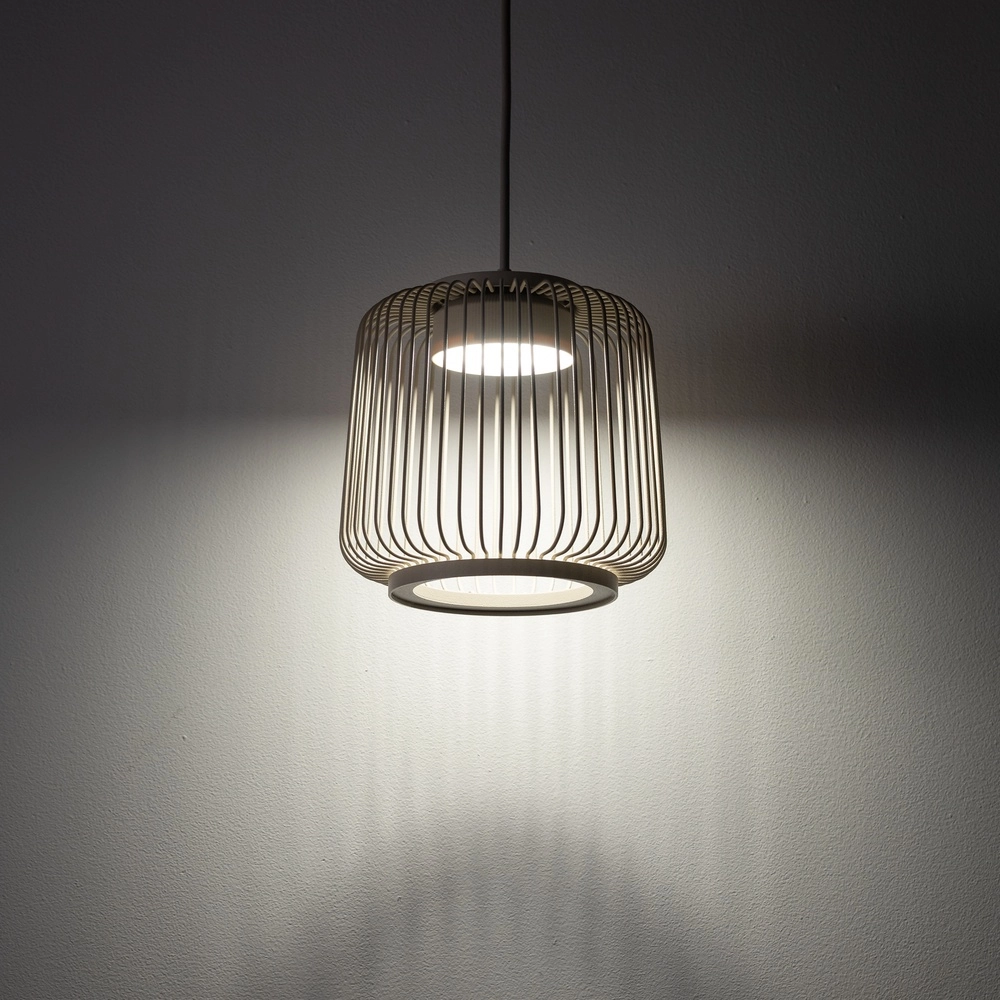 Lampe cage Kenai brun sable Ø 18cm Lyora 5903139122177