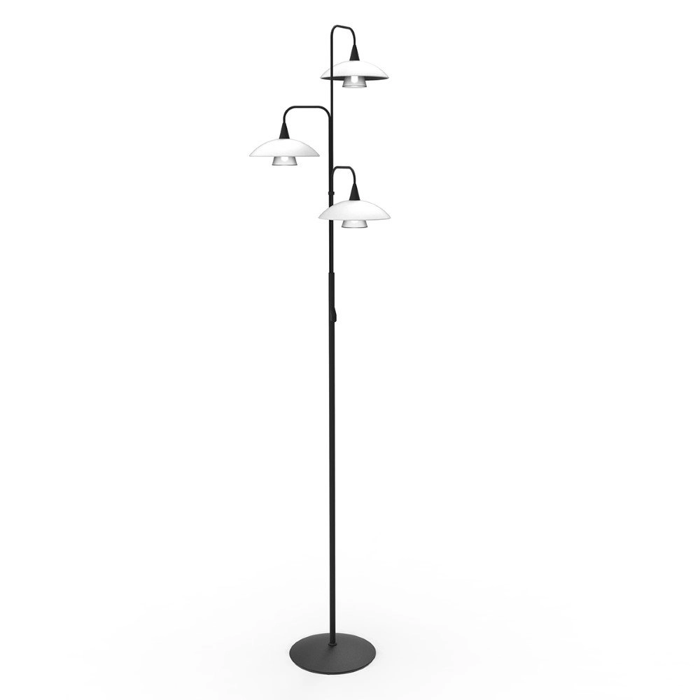Lampe de lecture Tallerken 3 lumières noir avec blanc Lampe de lecture Tallerken 3 lumières noir avec blanc