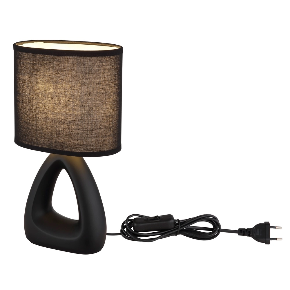 Lampe de table de conception Triangle Noir Globo 9007371478514
