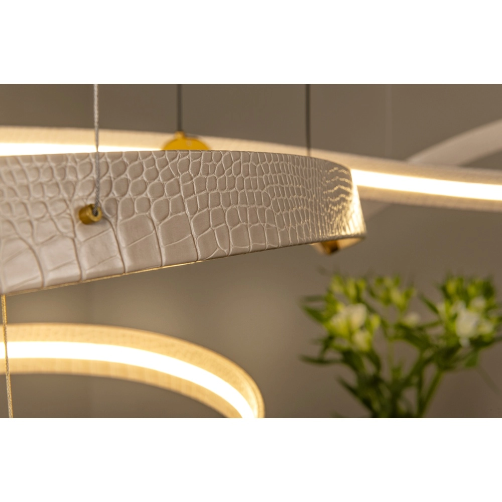 Lumière suspendue LED moderne Slalom Sable avec effet Premium by Lucide 5411212135131
