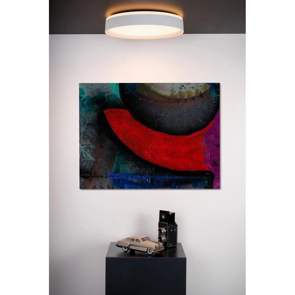 Éclairage de plafond Nuria Ø 30cm de blanc