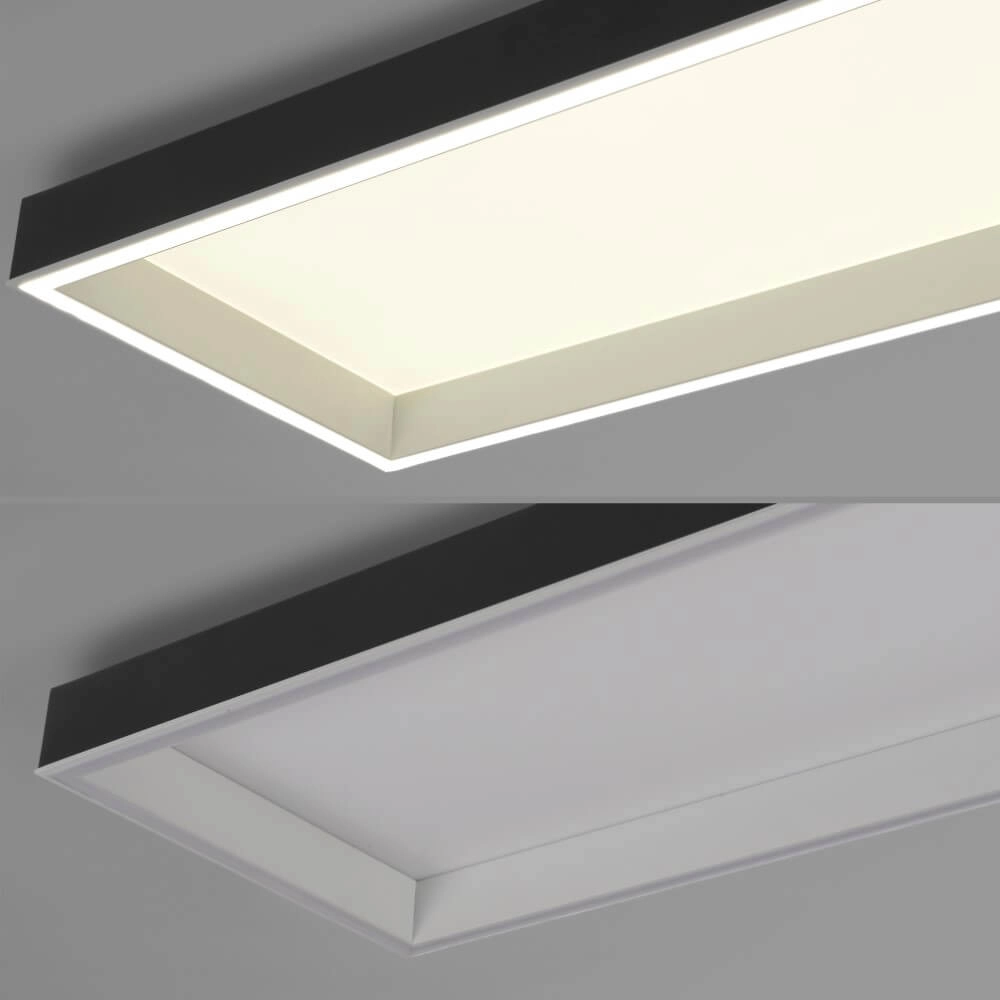 Plafonnier noir Q-Magong rectangulaire Paul Neuhaus 4012248384626