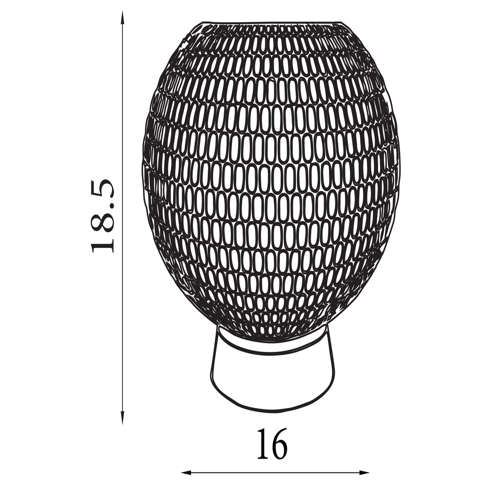 Lampe de table Mila verre brun À piles Searchlight 5053423306940