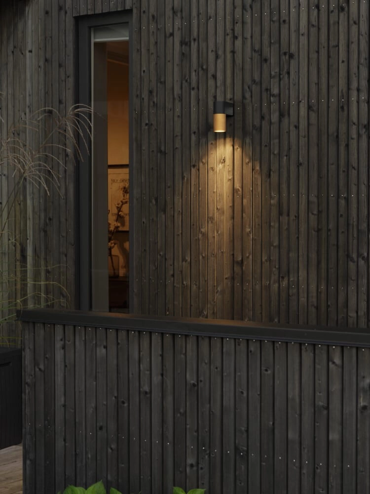 Joli spot mural Temi noir avec de l'or KonstSmide 7318306667586