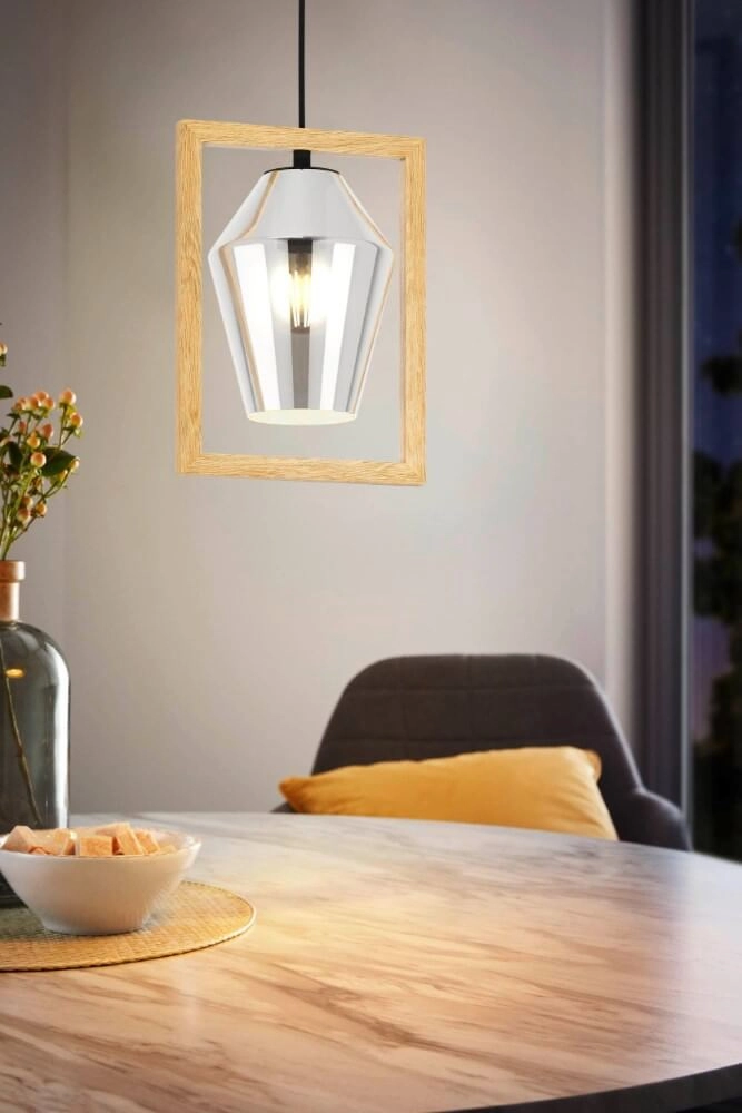 Lampe suspendue en bois Viglioni Eglo 9002759997014