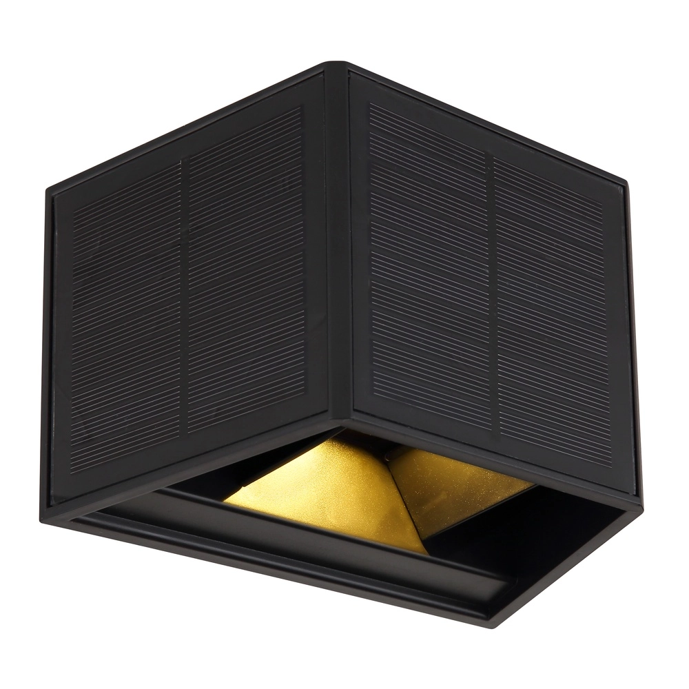Lampe murale solaire Helion Noir
