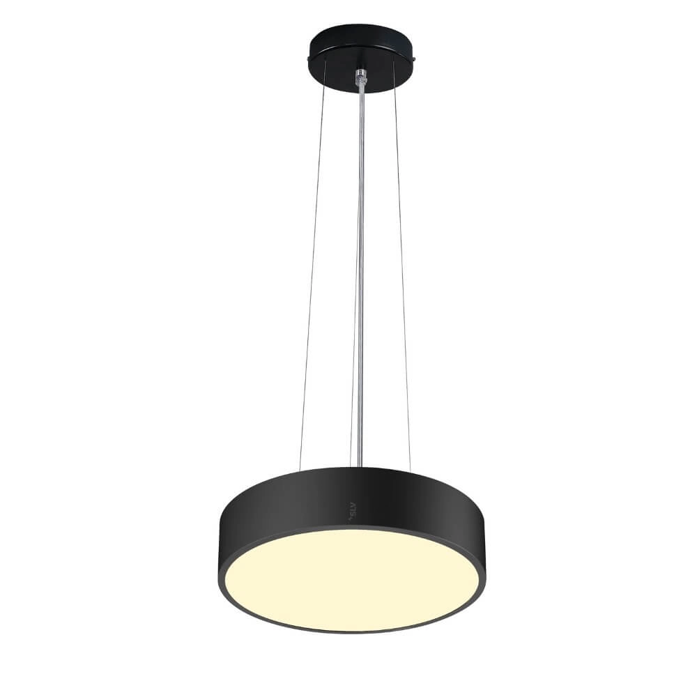 Plafonnier / Lampe suspendue Medo Pro 30 noir - CCT - 110g - Ø 28cm SLV 4024163276993