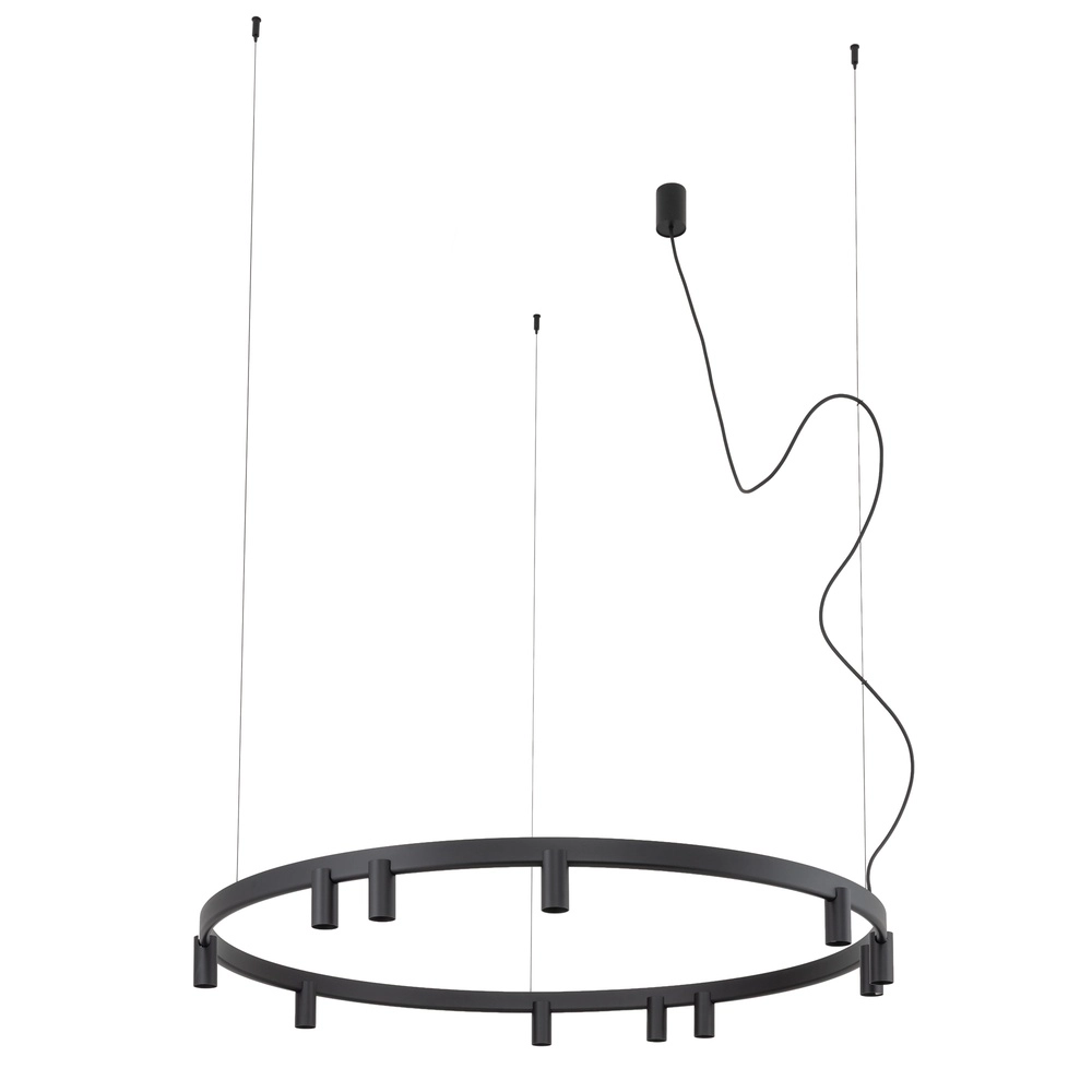 Lampe pendante de conception Fourty noir Ø 116cm Lyora 5903139122887