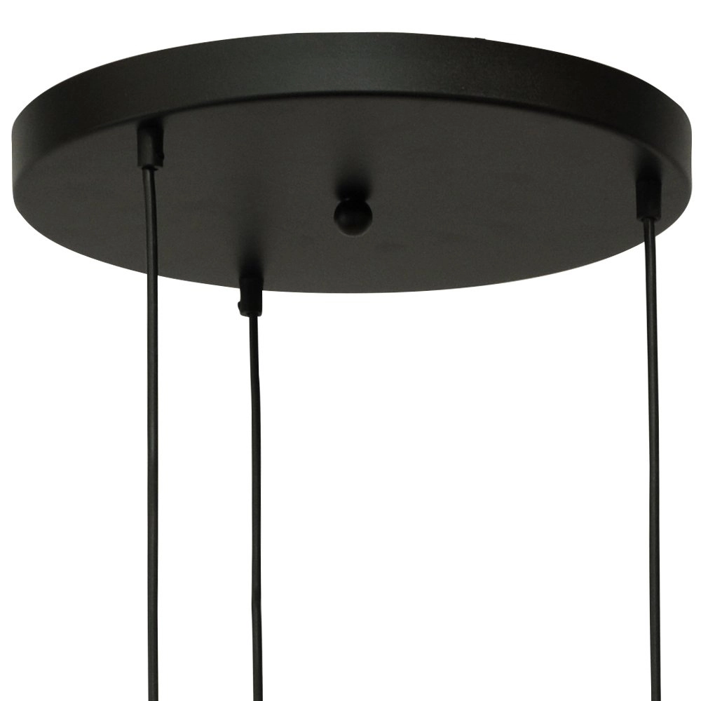Lampe suspendue noire avec de l'or Bounty Curiosités à 4 lumières Masterlight 8718121248271