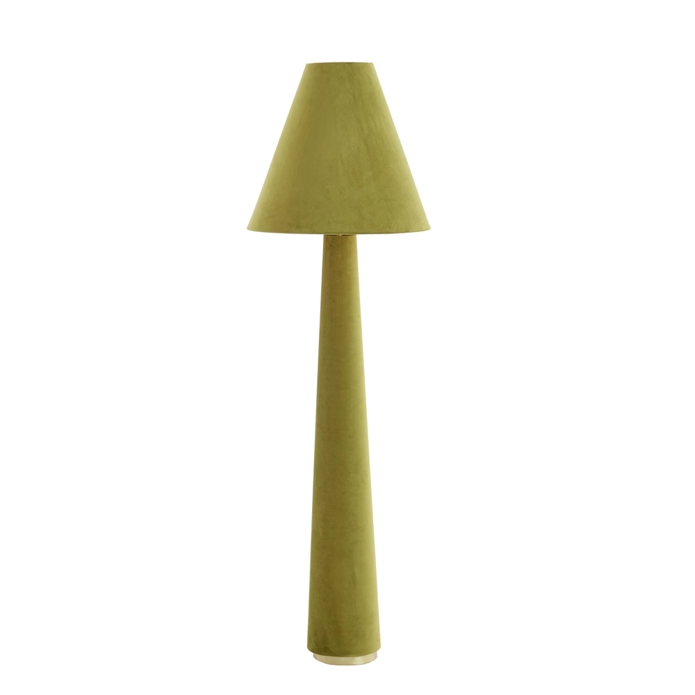Lampe de pied Devia Ø 50cm - velours - vert