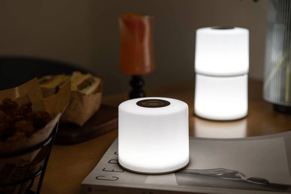 Lampe de table Noma duo intelligent blanc Lutec 6939412088549