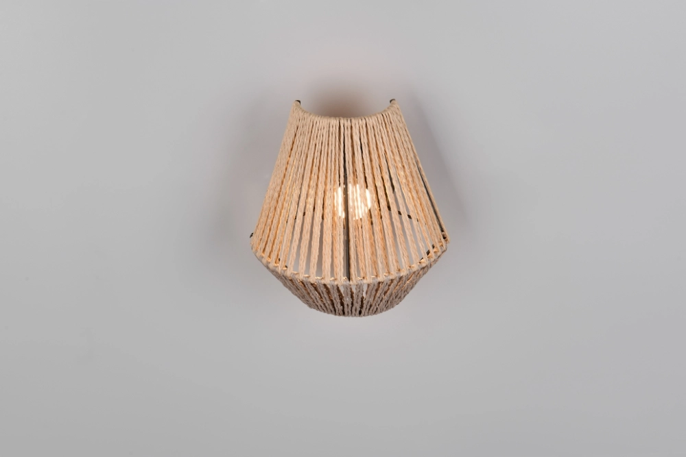 Applique murale en rotin Lira Rechargeable Trio 4017807643183