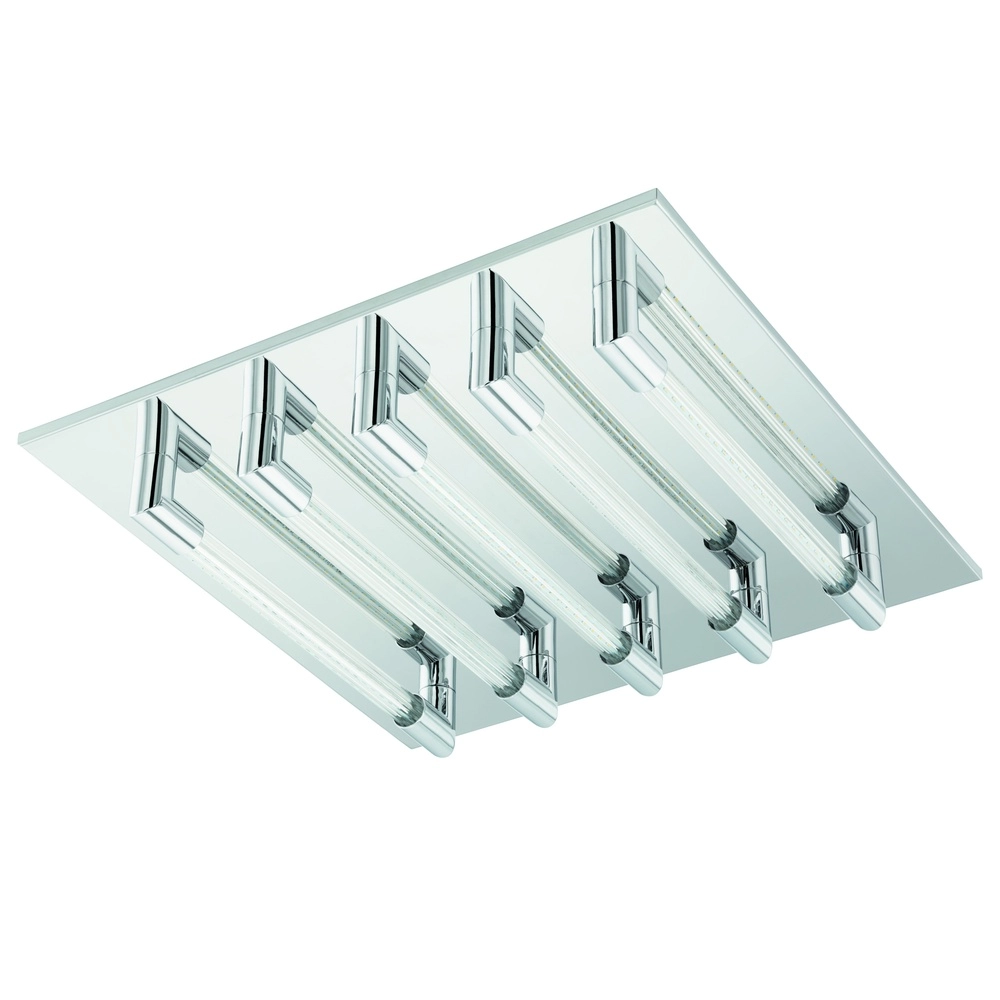 Lampe de plafond Velarde Chrome à 5 lumières