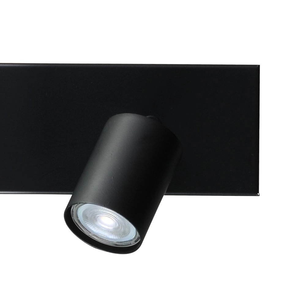 Plafonnier noir Bounce avec 2 points noirs Masterlight 8718121209166