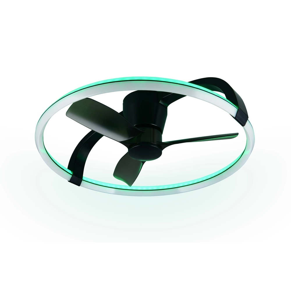 Ventilateur de maison intelligente Stockholm noir Ø 73,5 Tuya Trio 4017807693133