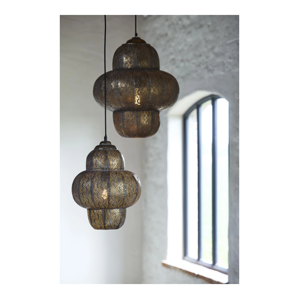 Lampe pendante Tiffany Ryota brun Ø 30,5 cm Light & Living 8717807831394