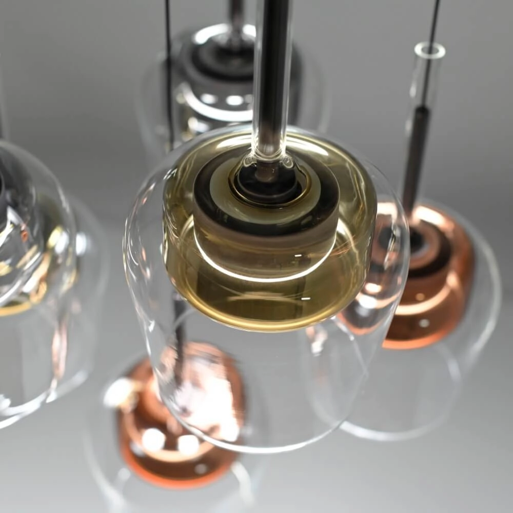 Lampe suspendue 6 lumières Q-Kon plusieurs couleurs Paul Neuhaus 4012248383872