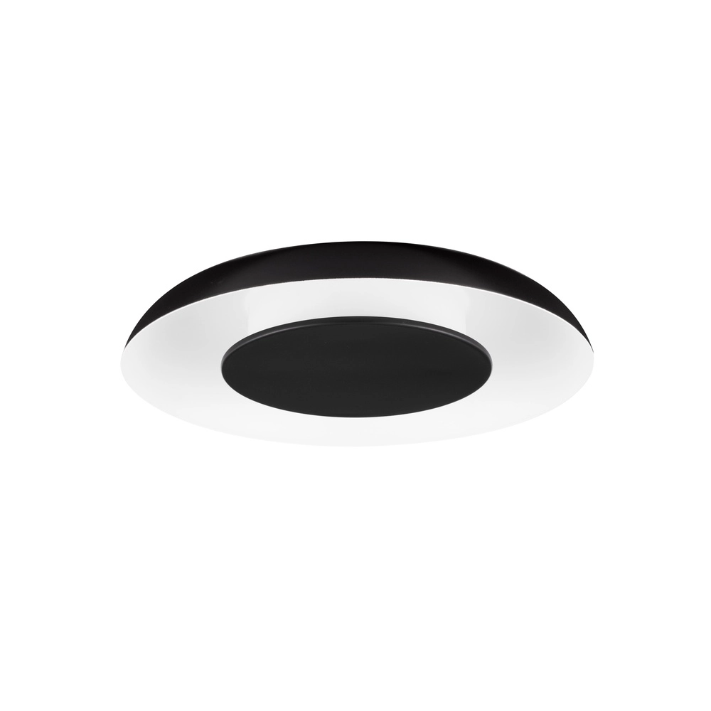 Plafonnier design Epos Ø 40cm noir avec blanc Lyora 5212017463173