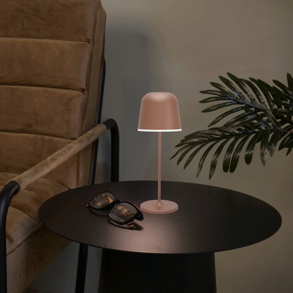 Lampe de table Mannera Rechargeable brun rouille Eglo 9008606355532