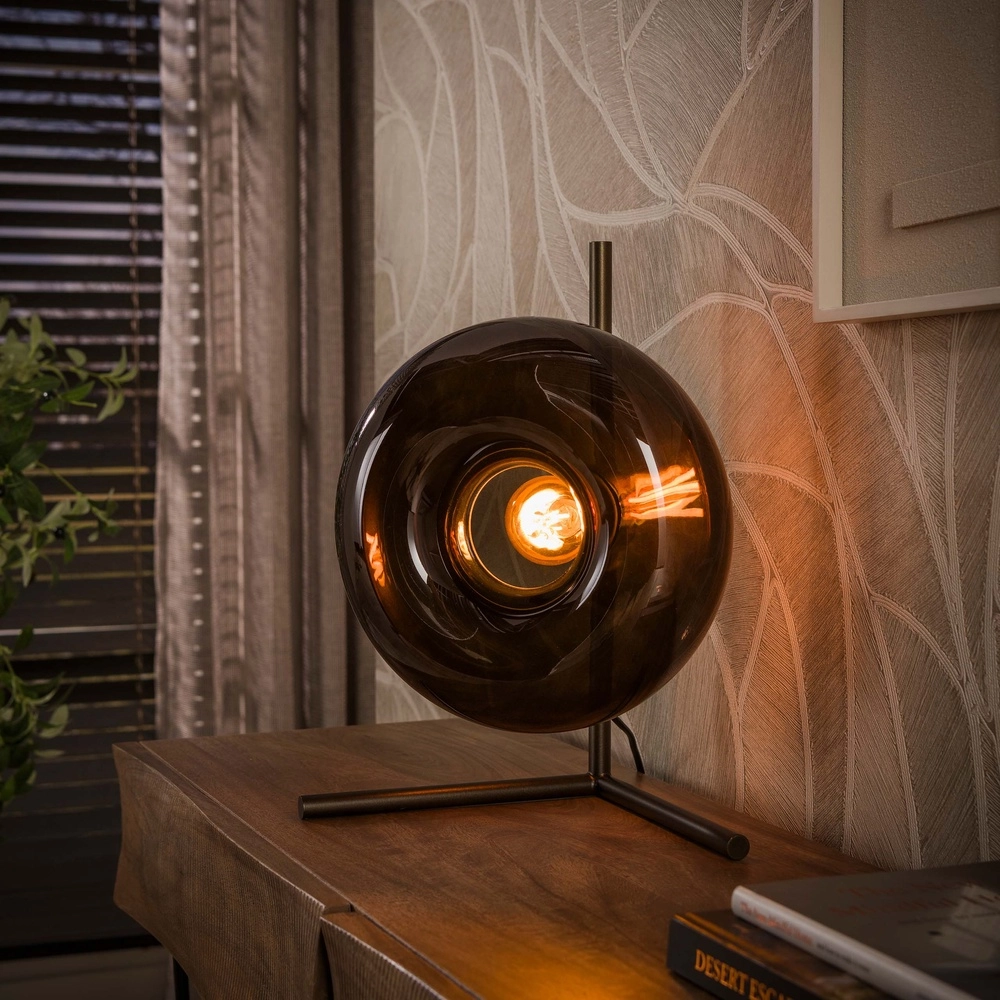 Lampe de table moderne Soll Sienna Brown