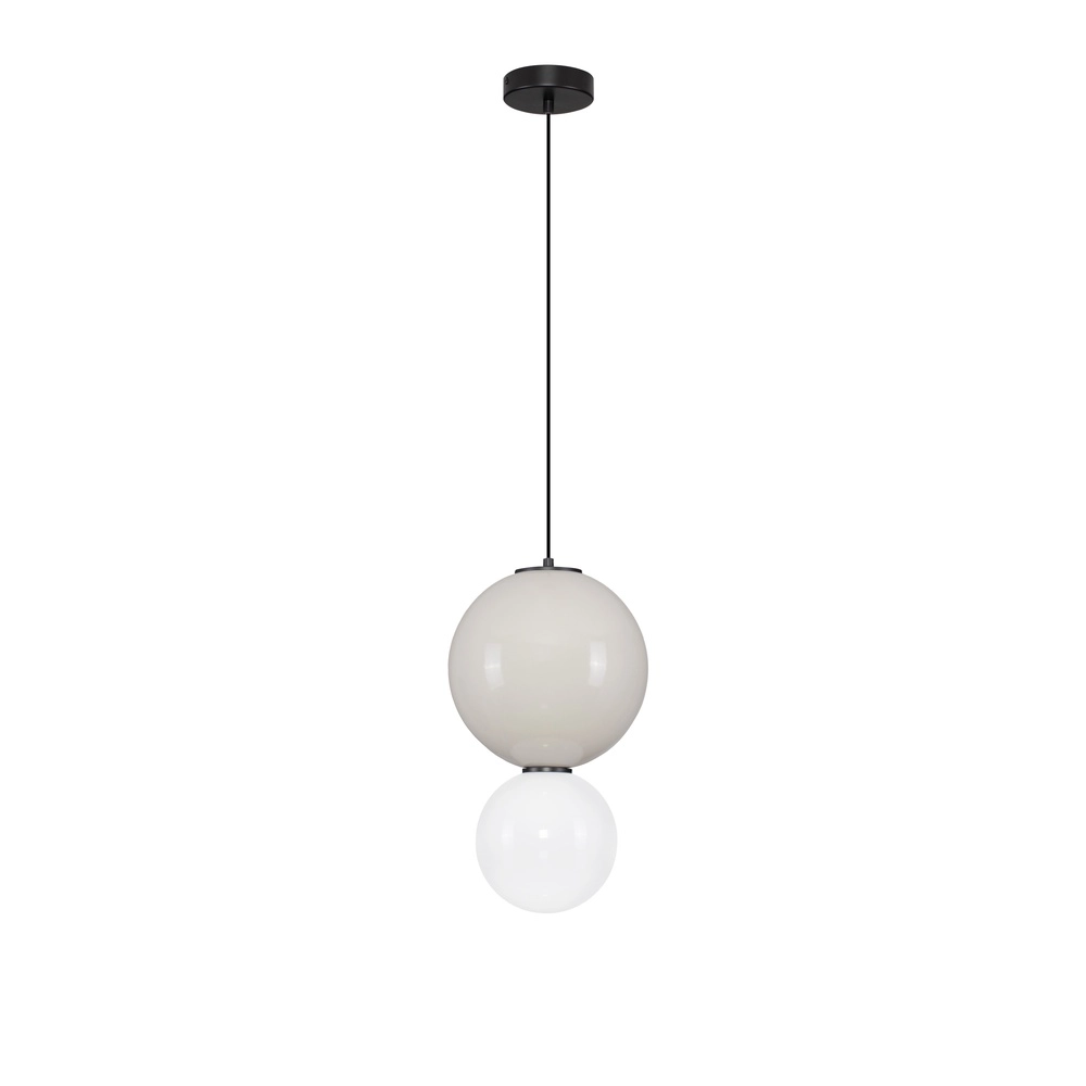 Suspension Noesis Ø 25cm gris clair avec blanc Suspension Noesis Ø 25cm gris clair avec blanc