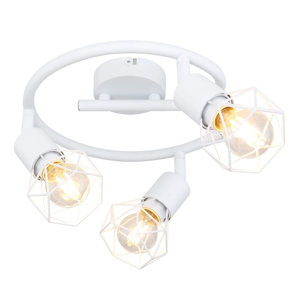 Lampe de plafond Xara I Blanc à 3 lumières Globo 9007371400997