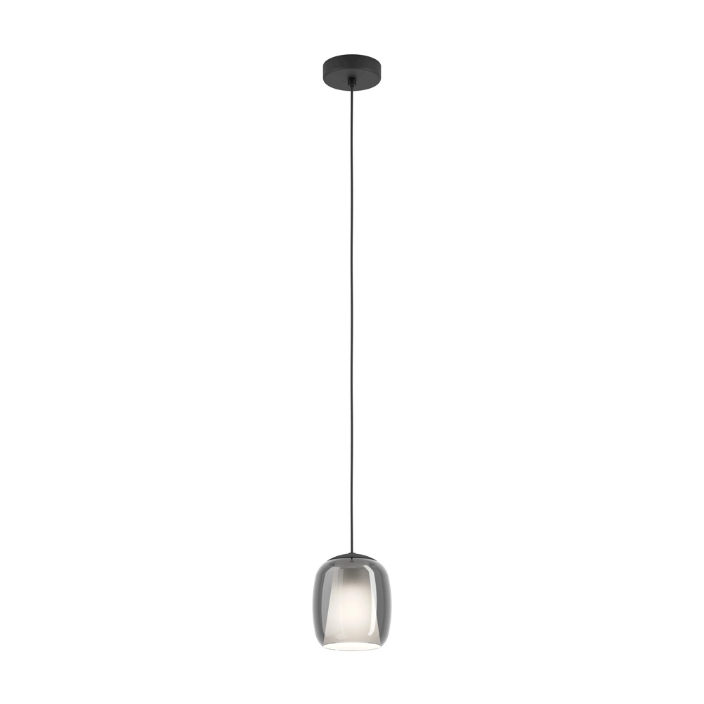 Lampe suspendue élégante Ciampino Ø 15cm - avec du verre fumé Eglo 9008606332793