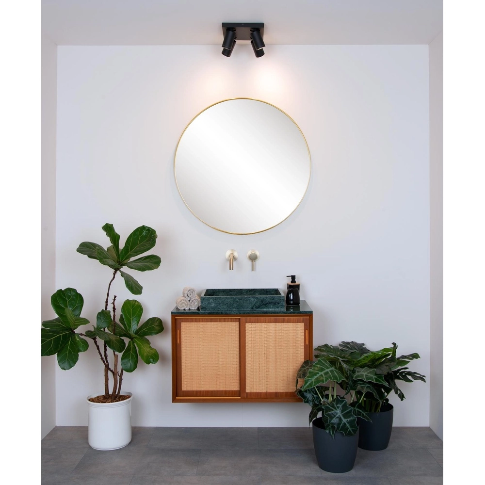 Projecteur de plafond Taylor IP44 noir à 4 lumières Lucide 5411212092670