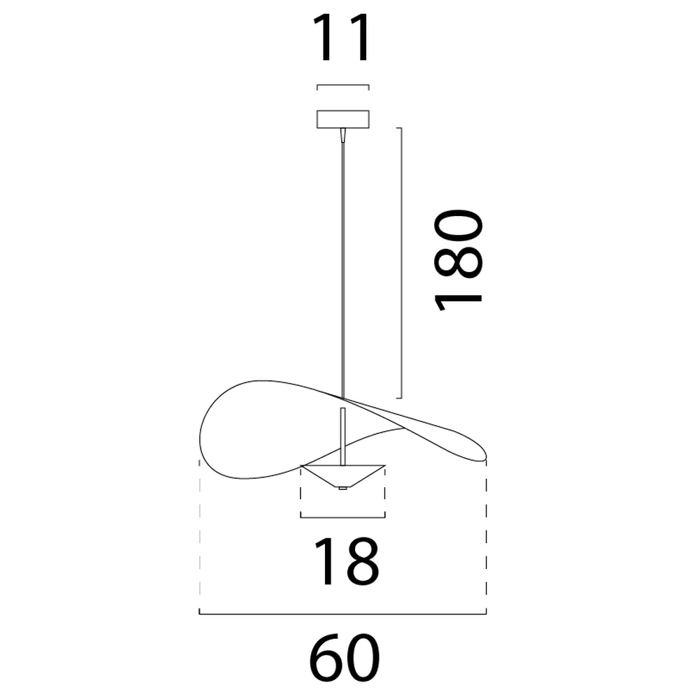 Lampe suspendue de style danois Lente Ø 60cm - sable Masterlight 8718121392172