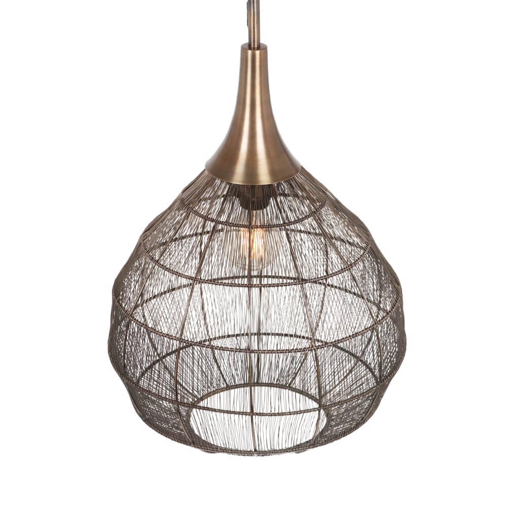 Lampe suspendue ronde Soraya Ø 42cm - bronze Trio 4017807617467