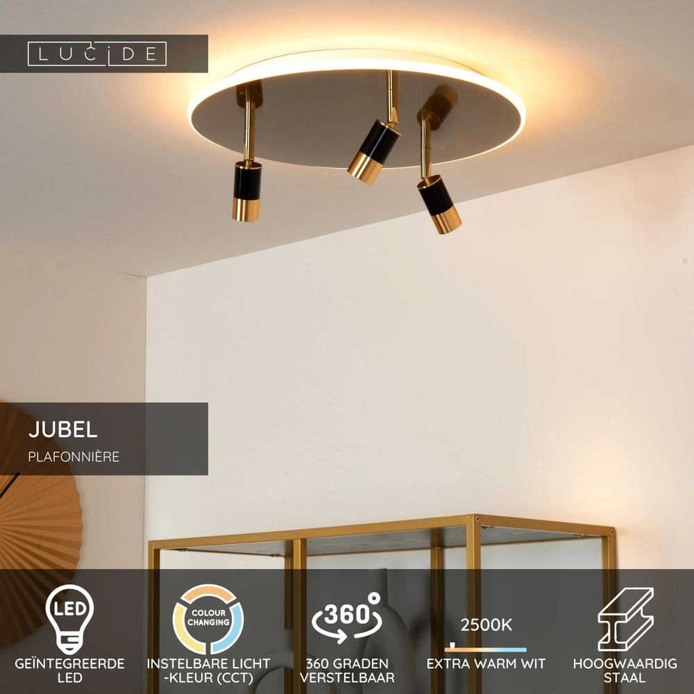 Lampe de plafond à design Jubel or Ø 48cm Lucide 5411212712790