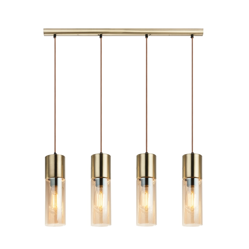 Lampe suspendue à 4 lumières Annika Conception en or Globo 9007371370214