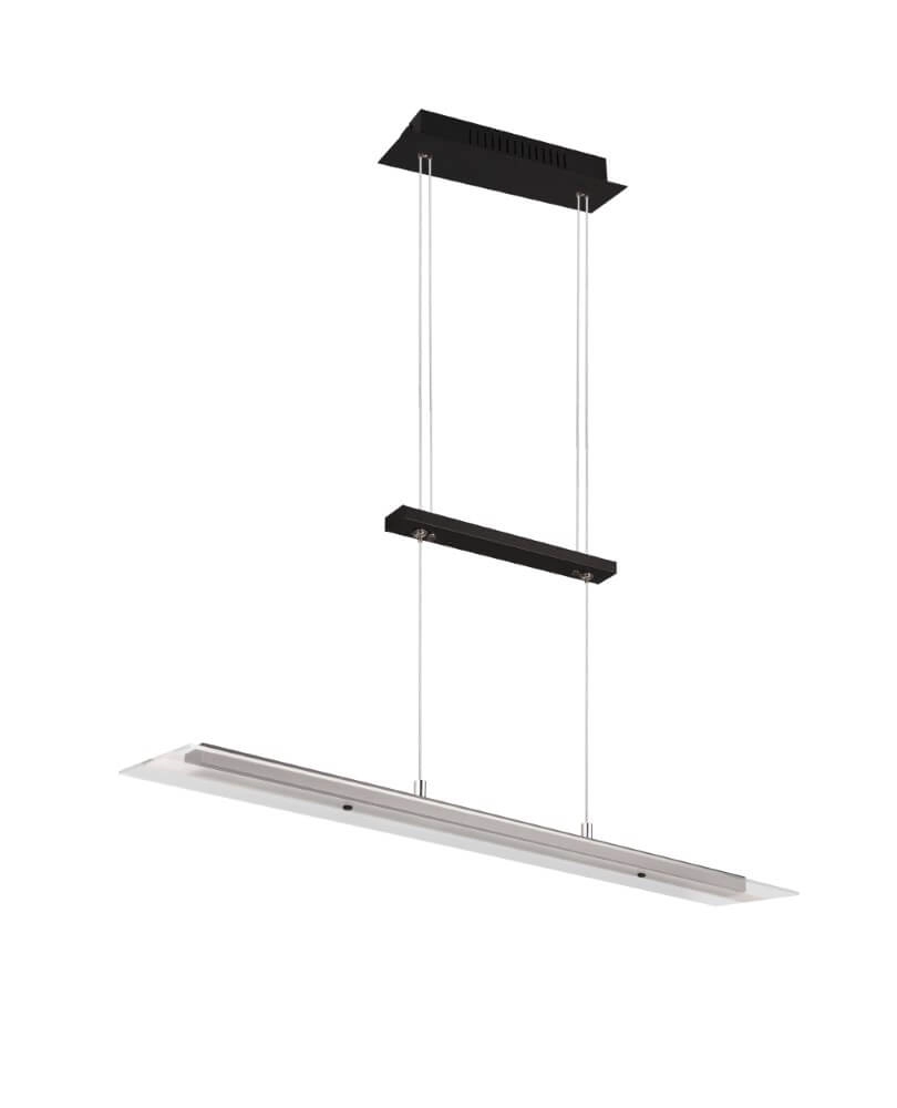 Lampe à suspension en verre Milos noir Trio 4017807588286