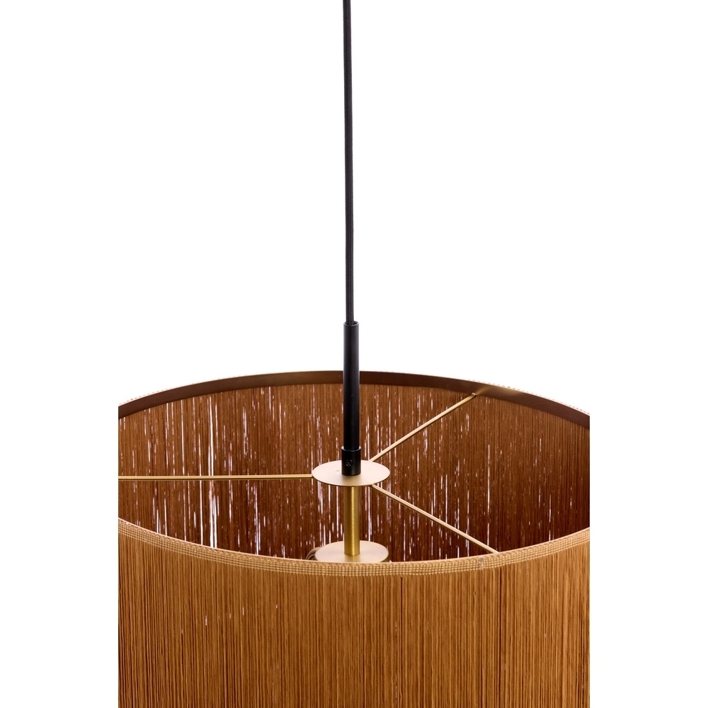Lampe pendante à corde Malaika Ø 45cm - brun Light & Living 8717807810481