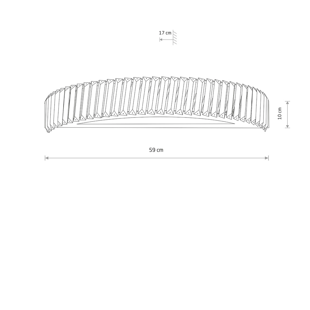 Lampe murale Luxora Led Cristal de 59 cm Lyora 5903139117111