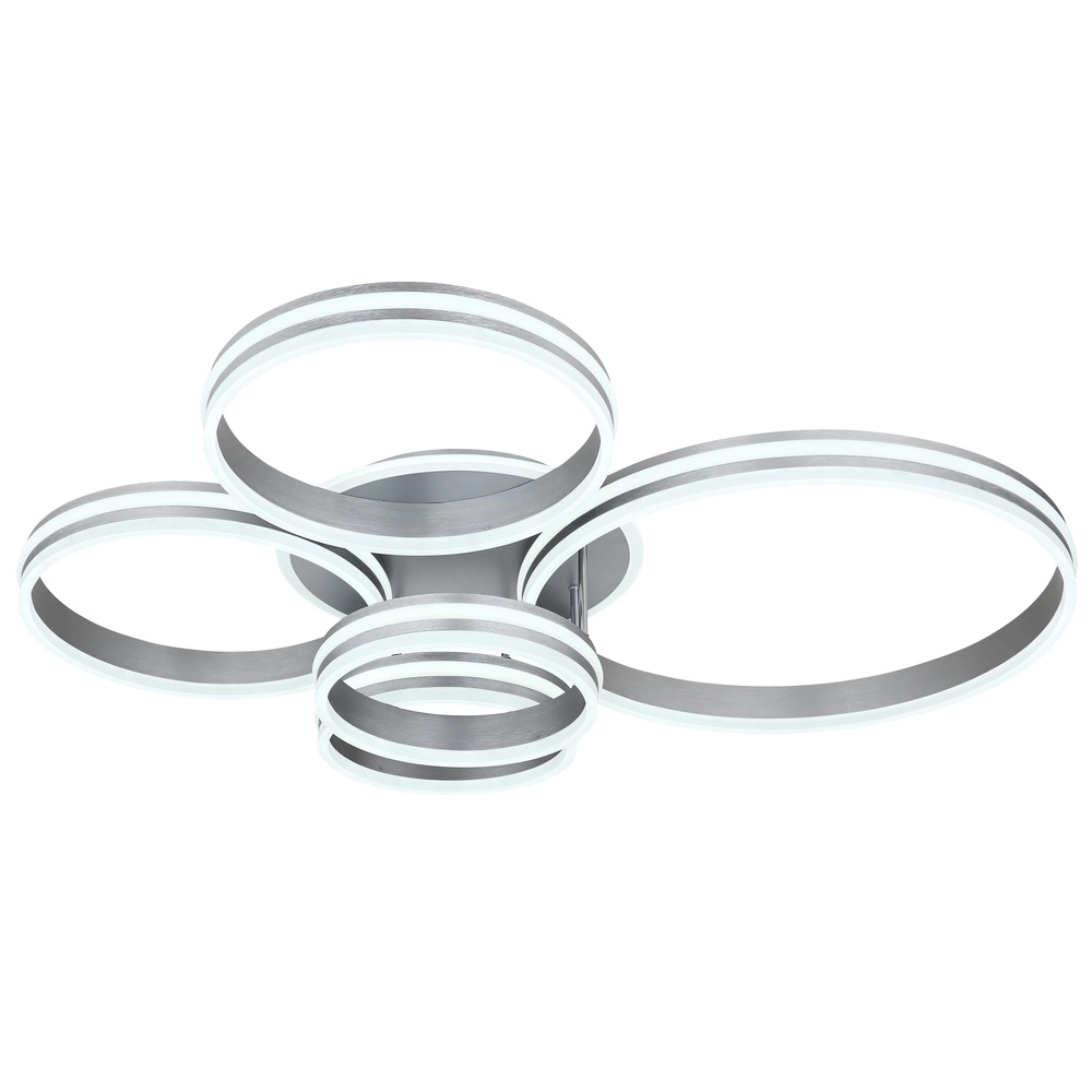 Lampe de plafond Rubio 5 anneaux gris Globo 9007371422913