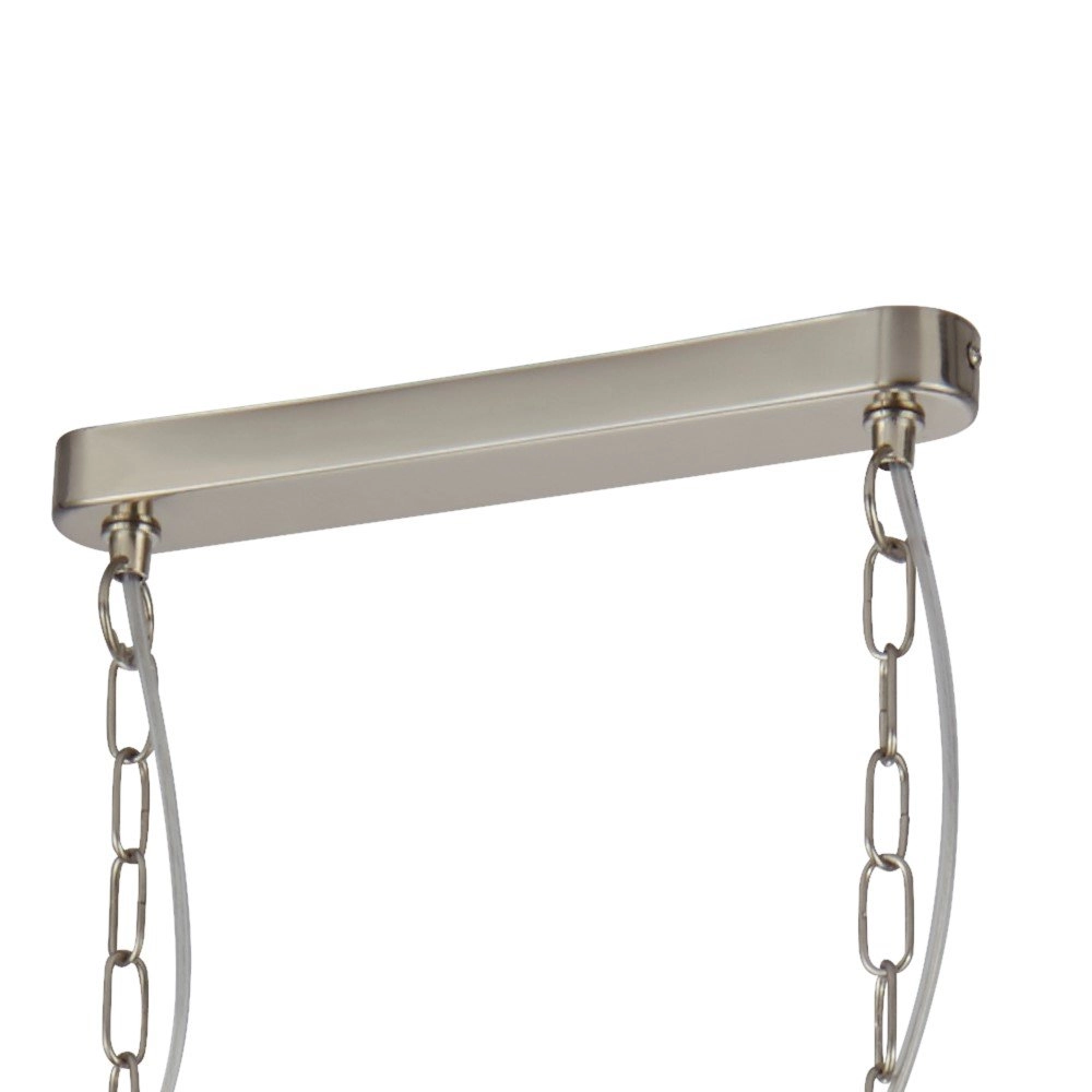 Lampe suspendue Pyramid 3 lumières argent mat Searchlight 5053423125664