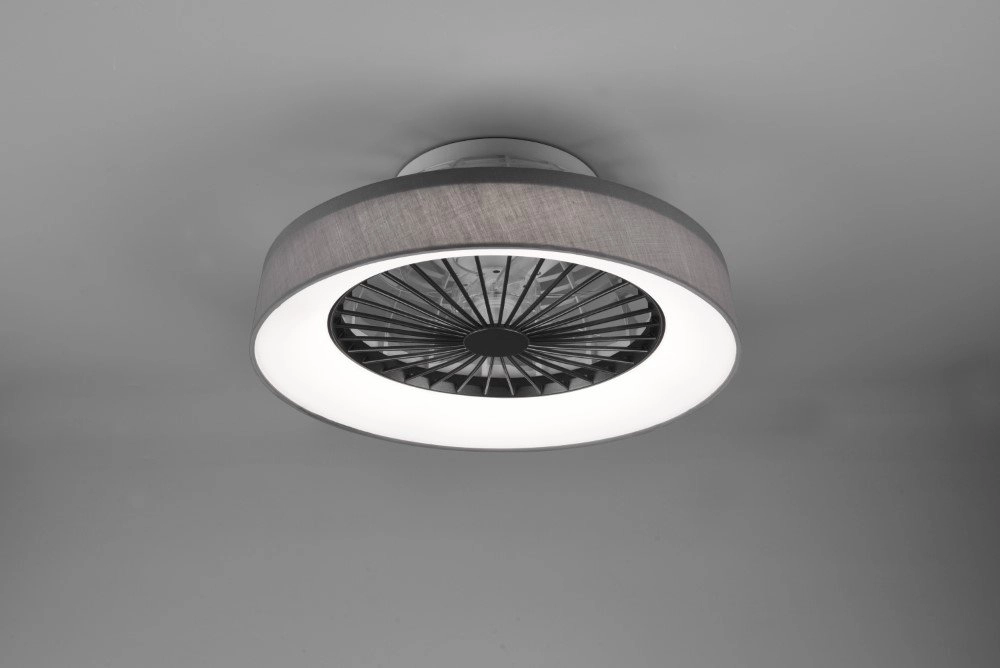 Ventilateur de plafond LED Farsund 47cm noir Trio 4017807491081