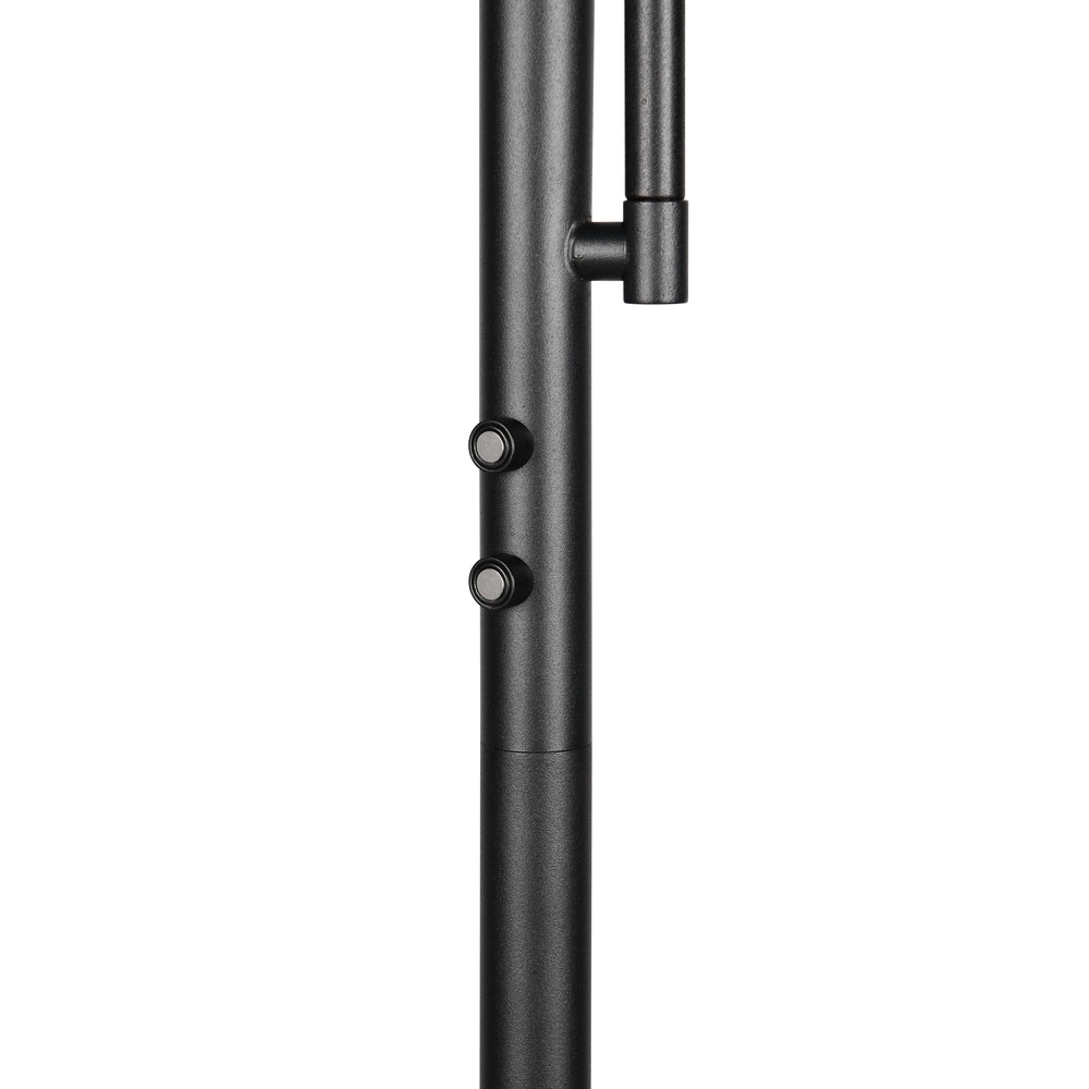 Lampadaire Palermo noir avec lampe de lecture Trio 4017807641363