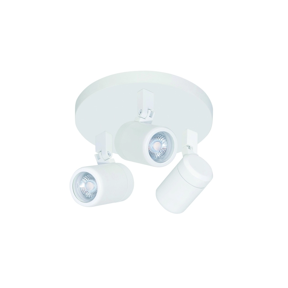 Moquerie Rain Blanc 3 lumières rond