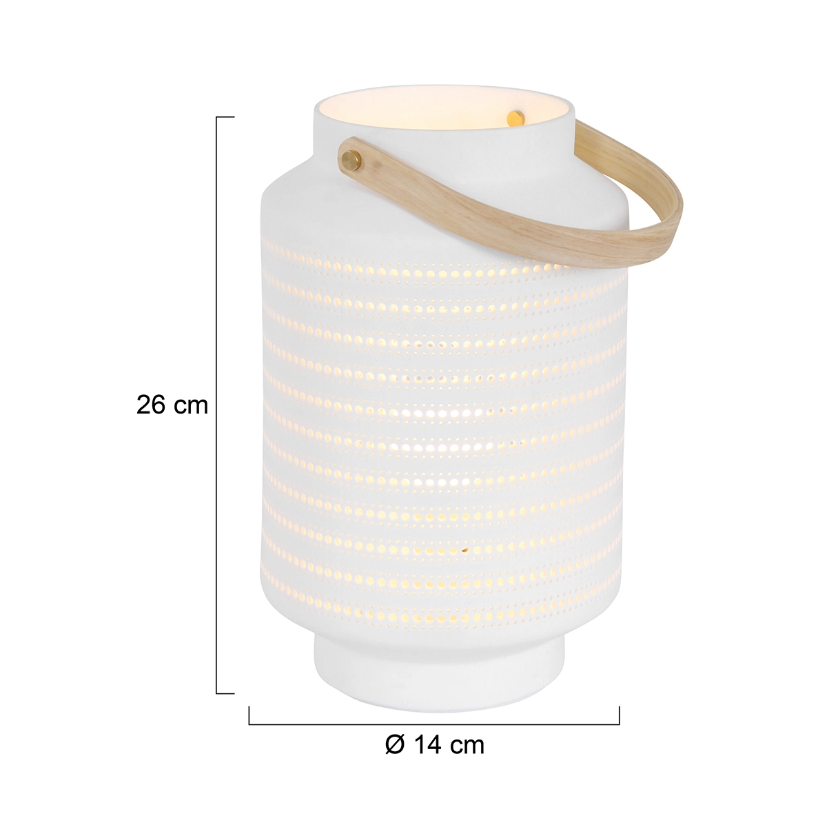 Lampe de table design Porcelain Small blanc Steinhauer 8712746135244