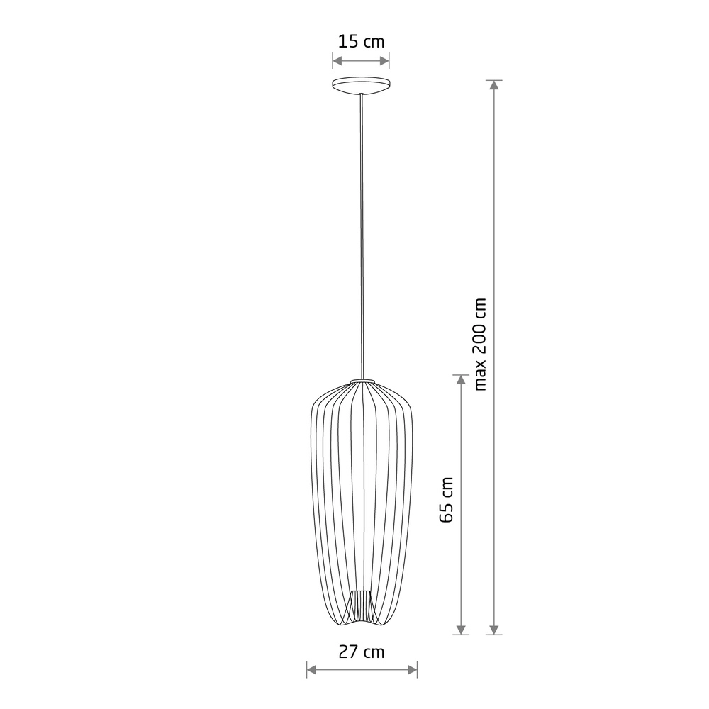 Lampe cage Pumpkin terre cuite Ø 27cm Lyora 5903139114967