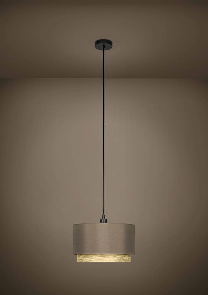 Lampe suspendue Marchena cappucino avec bois - Ø 48cm Stars of Light 9008606240067