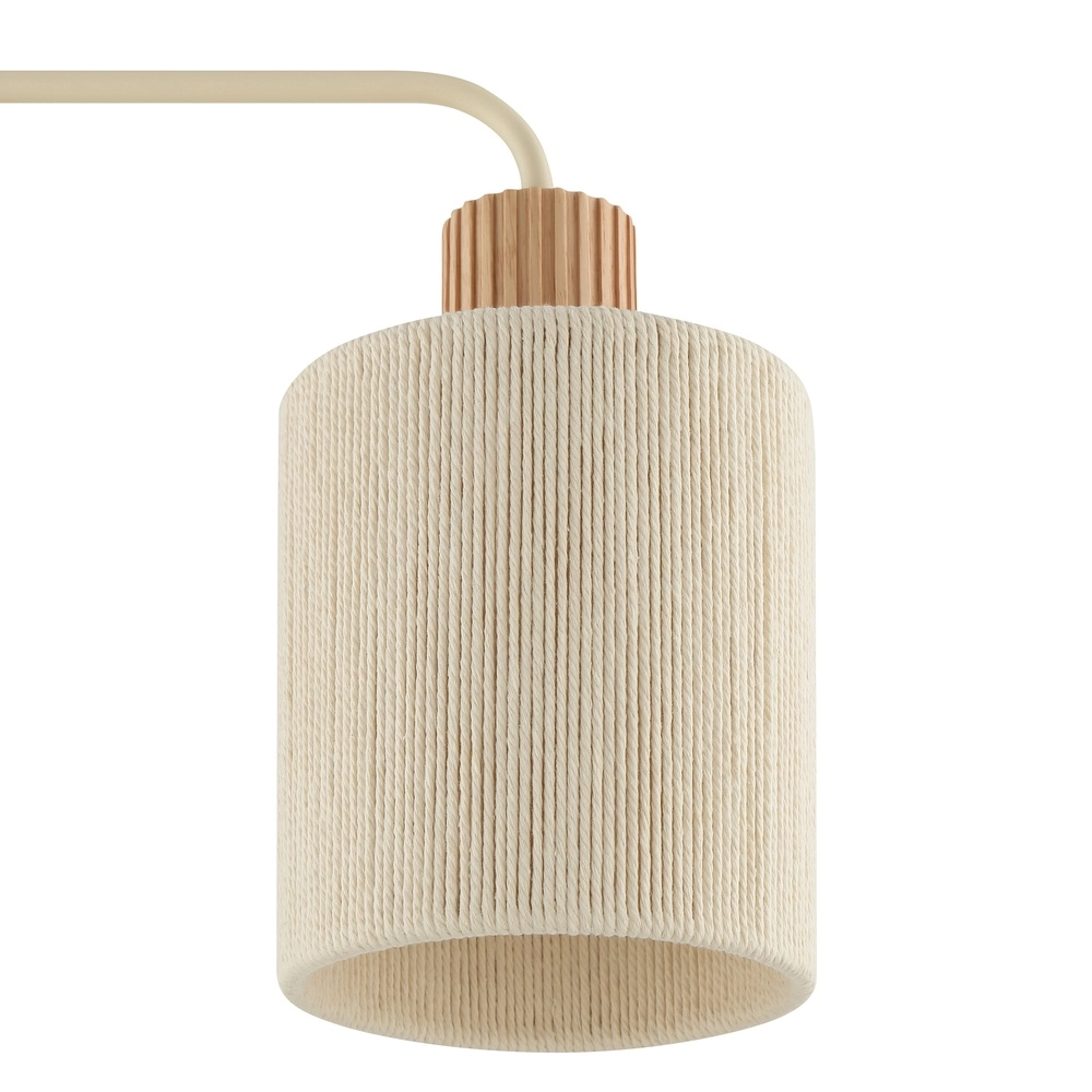 Lampe de table Arlo brun sable avec du bois Brilliant 4004353477065