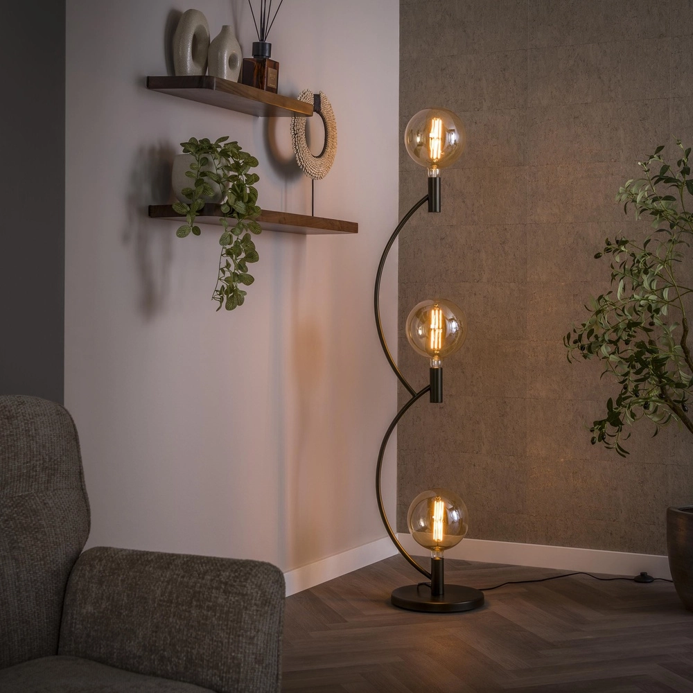 Lampe de pied à 3 lumières Arcus