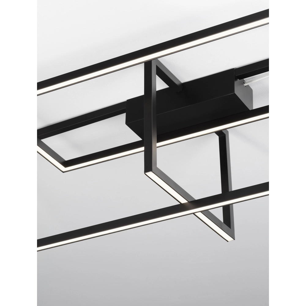 Plafonnier Clea noir 92cm Lyora 5212017446879