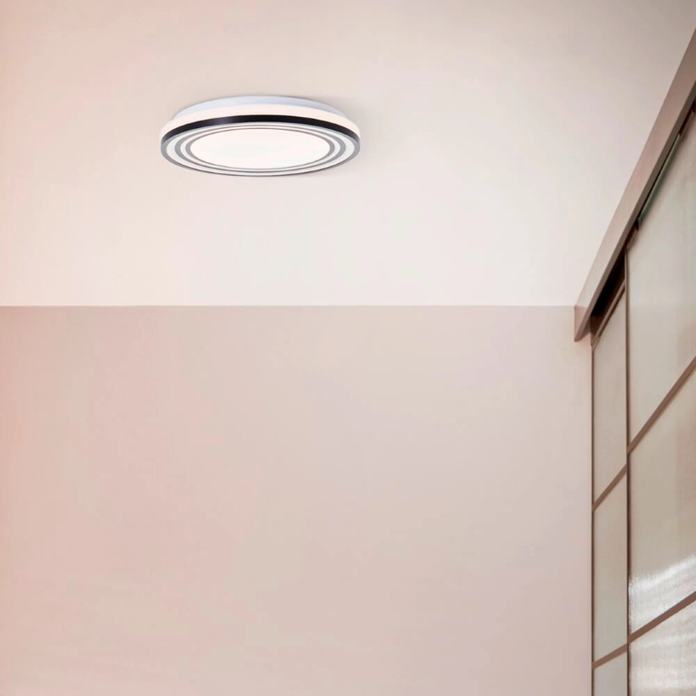 Plafonnier noir et blanc Kobana Ø 34 cm Brilliant 4004353426537