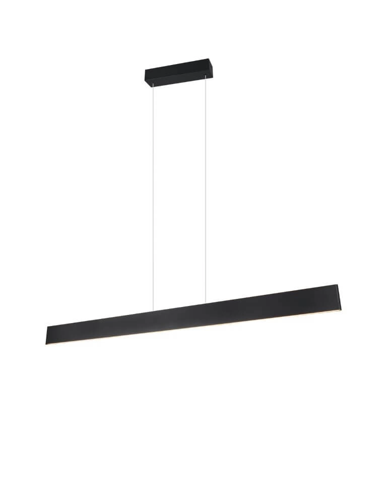Lampe suspendue de bureau LED Galway 150 cm - noir