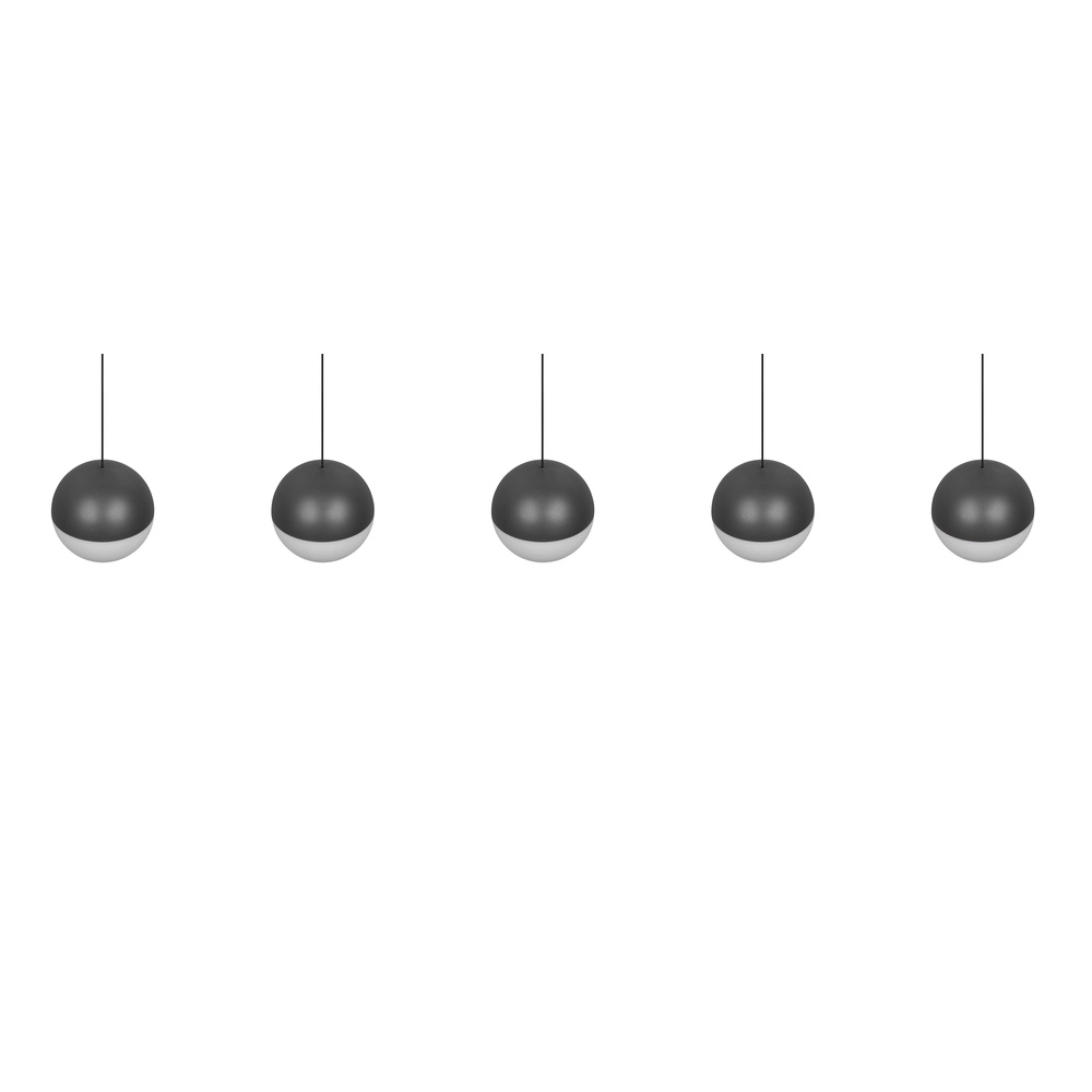 Lampe suspendue à 5 lumières Senta anthracite Trio 4017807697872